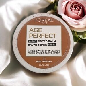 L’Oréal Paris Age Perfect 4-in-1 Tinted Balm – Shade 10 Deep  – 0.63 oz